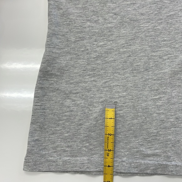 Heather Gray T-shirt with Pizza Embroidery - Picture 11 of 12